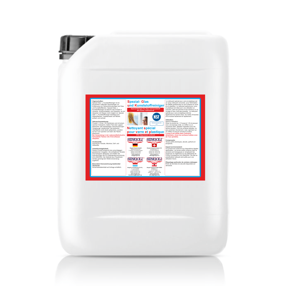 Spezial Glas- und Kunststoffreiniger